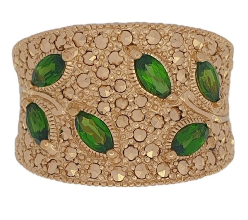 Dallas Prince Designs Sterling Marcasite & Diopide Ring — View 5