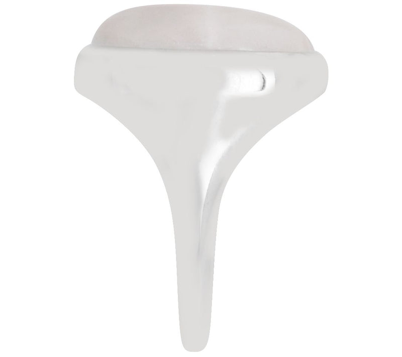 Affinity Gems Oval Rainbow Moonstone Ring, Sterling Silver — View 5