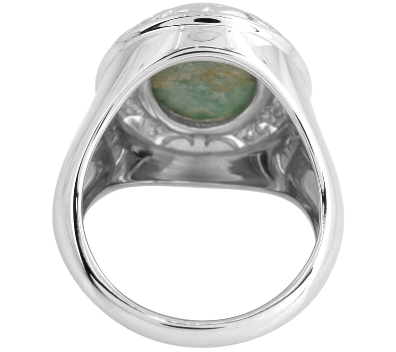 Affinity Gems Dyed Emerald Solitaire Ring, Sterling — View 6