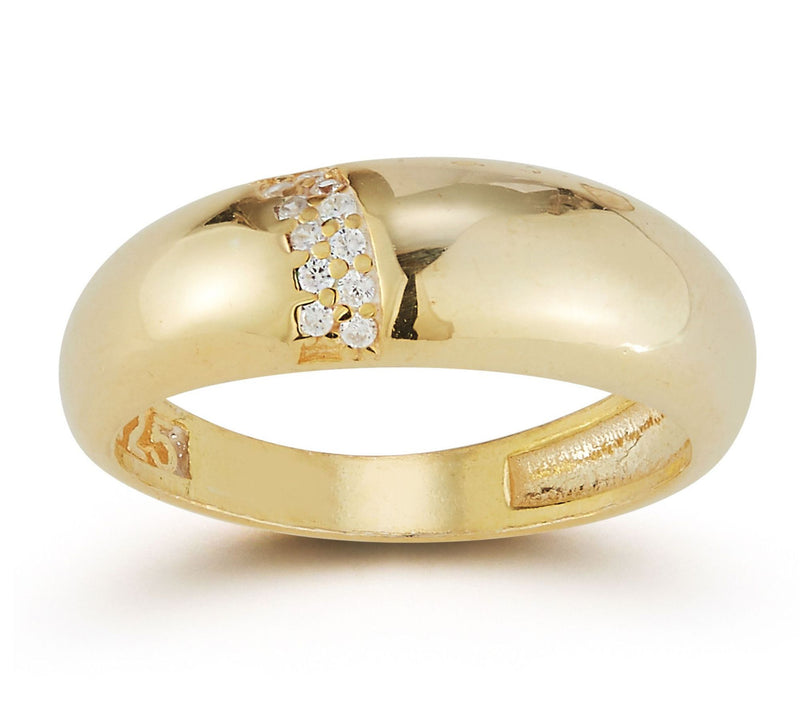 Sterlina Silver Pave Dome Ring, Sterling — View 5