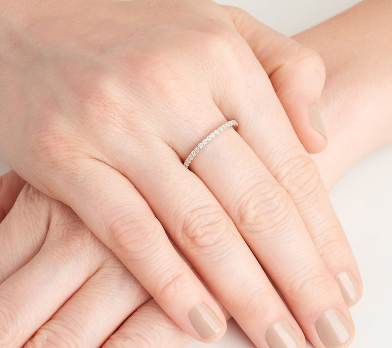 LuxLab Diamonds 0.50 cttw Lab Grown Ring, Sterling Silver — View 4