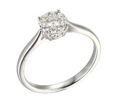 LuxLab Diamonds 0.25 cttw Lab Grown Ring, Sterling Silver — View 2