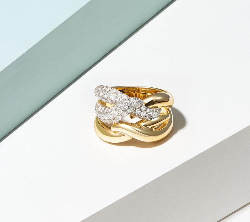 LuxLab Diamonds 1.00 cttw Lab Grown  Ring, 18K Gold Plated — View 6