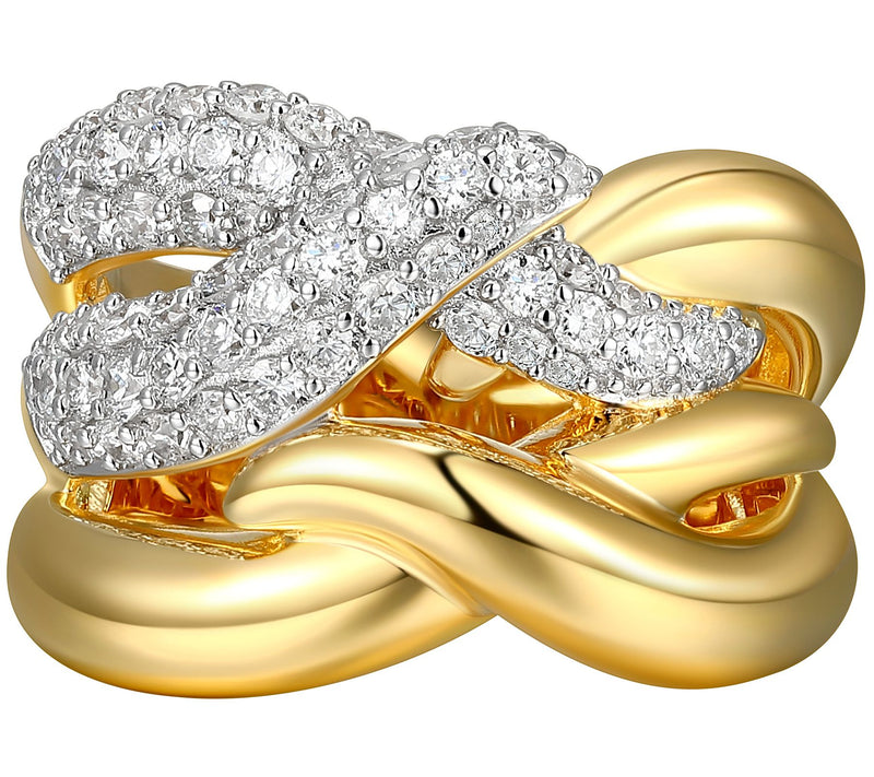 LuxLab Diamonds 1.00 cttw Lab Grown  Ring, 18K Gold Plated — View 5