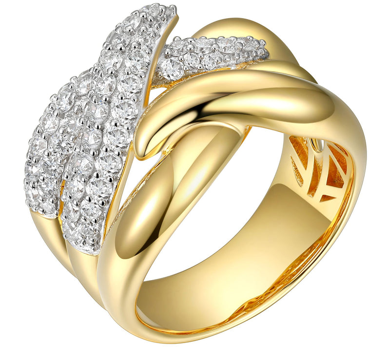 LuxLab Diamonds 1.00 cttw Lab Grown  Ring, 18K Gold Plated — View 4