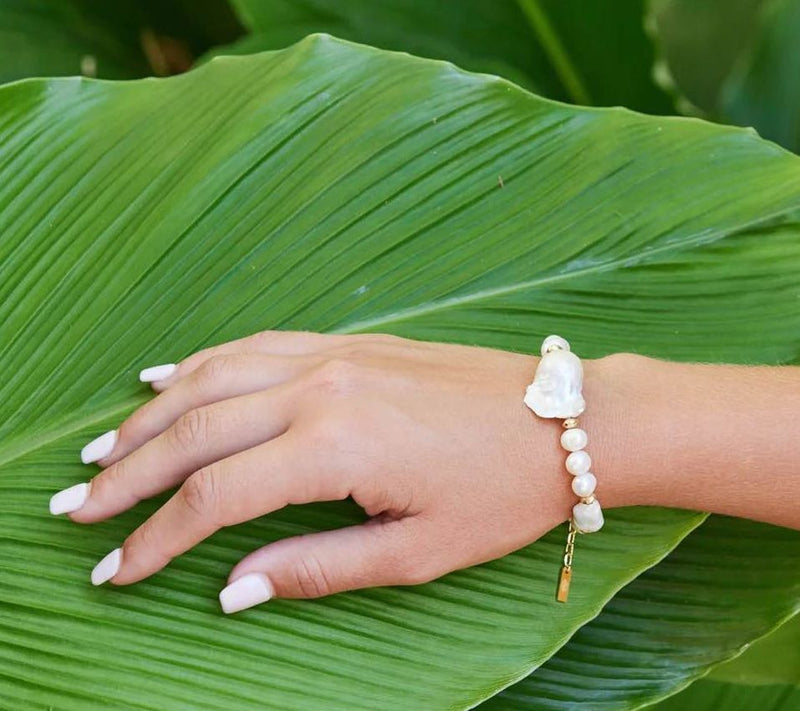 Adriana Pappas Designs Florence Cultured Pearl Bracelet — View 5