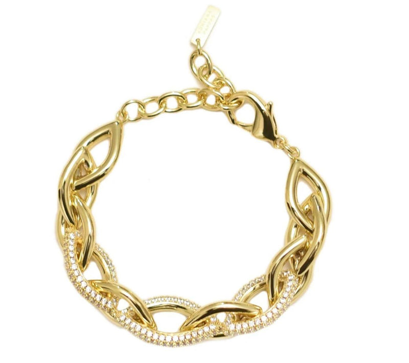 Adriana Pappas Designs Pave Link Bracelet — Main view