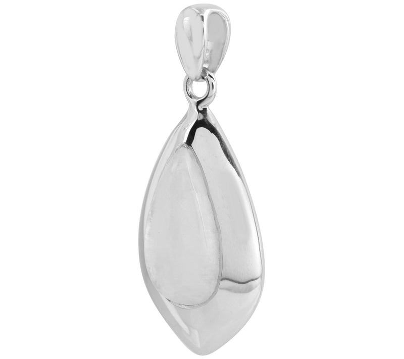 Affinity Gems Rainbow Moonstone Solitaire Pendant, Sterling — View 5
