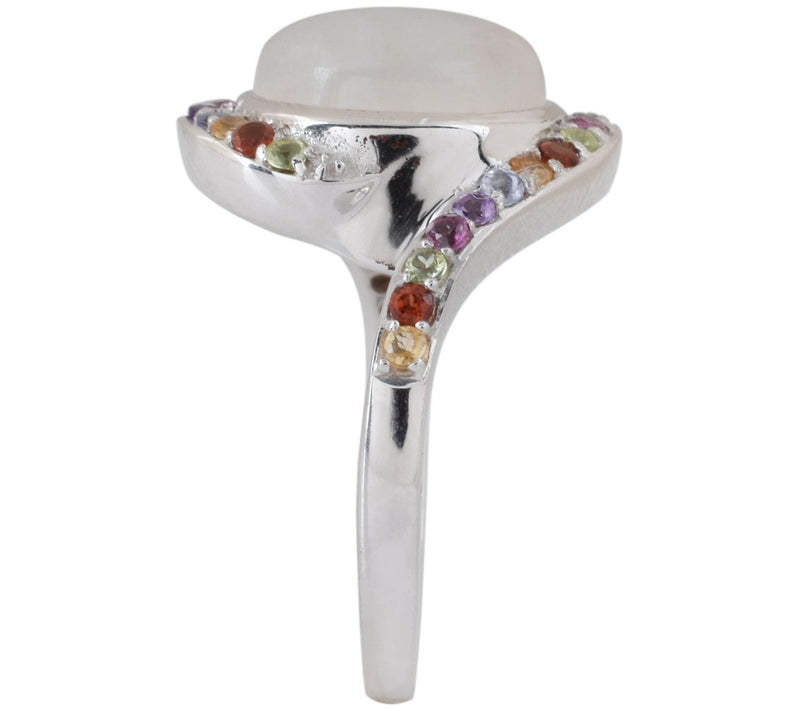 Affinity Gems Multi- Gemstones Ring, Sterling Silver — View 6