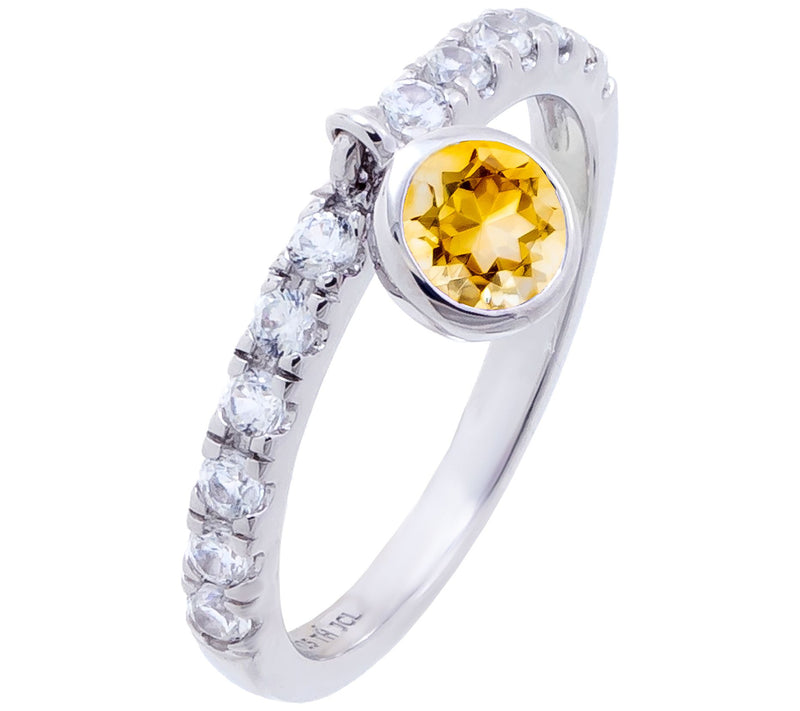 Affinity Gems Multi-Gemstone Charm Ring SterlinSilver — View 7