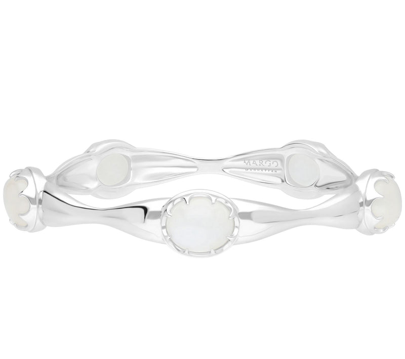 Margo Manhattan Sterling Silver Moonstone Donella Bangle — Main view