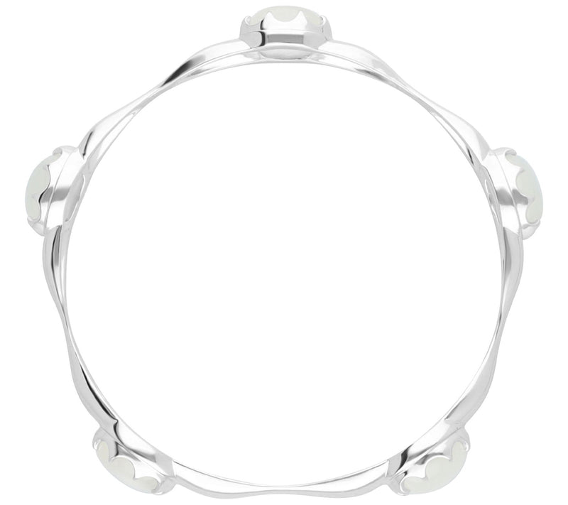 Margo Manhattan Sterling Silver Moonstone Donella Bangle — View 4