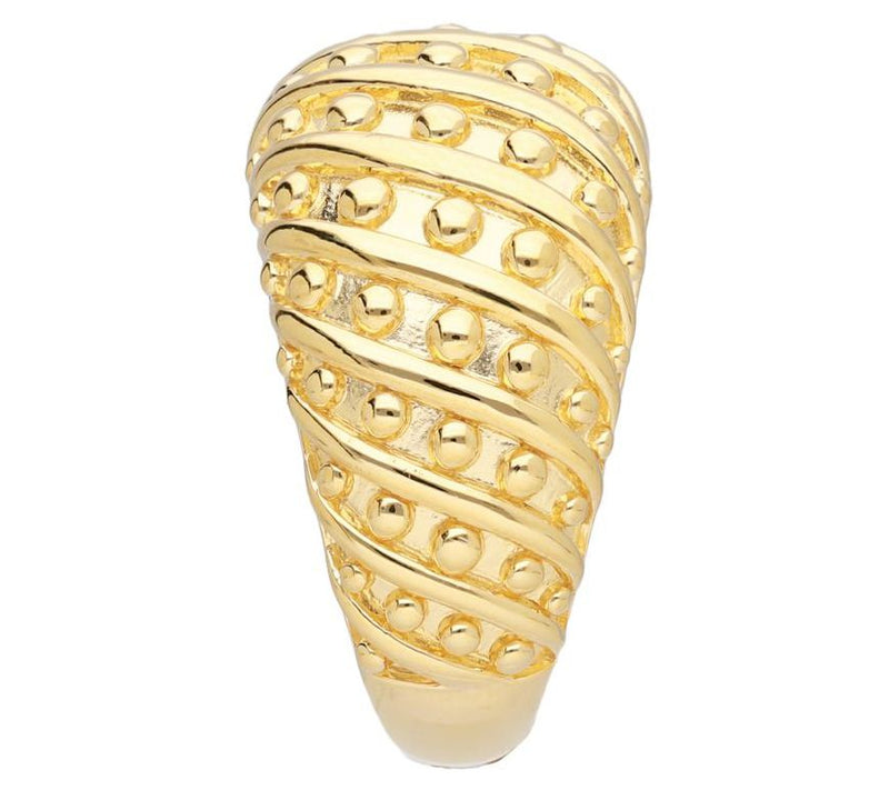 Tiffany Kay Studio 14K Gold Clad Armored Dome Ring — View 3