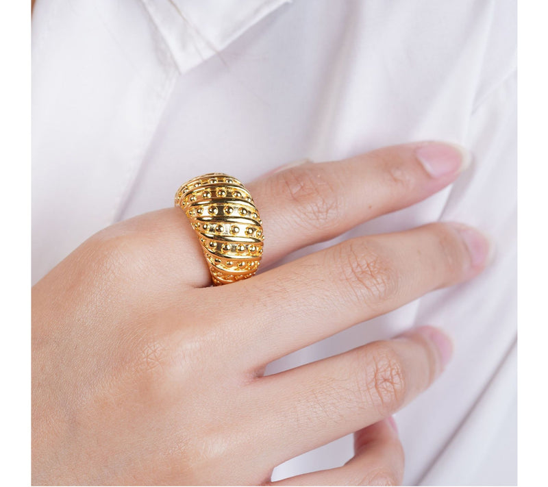 Tiffany Kay Studio 14K Gold Clad Armored Dome Ring — View 5