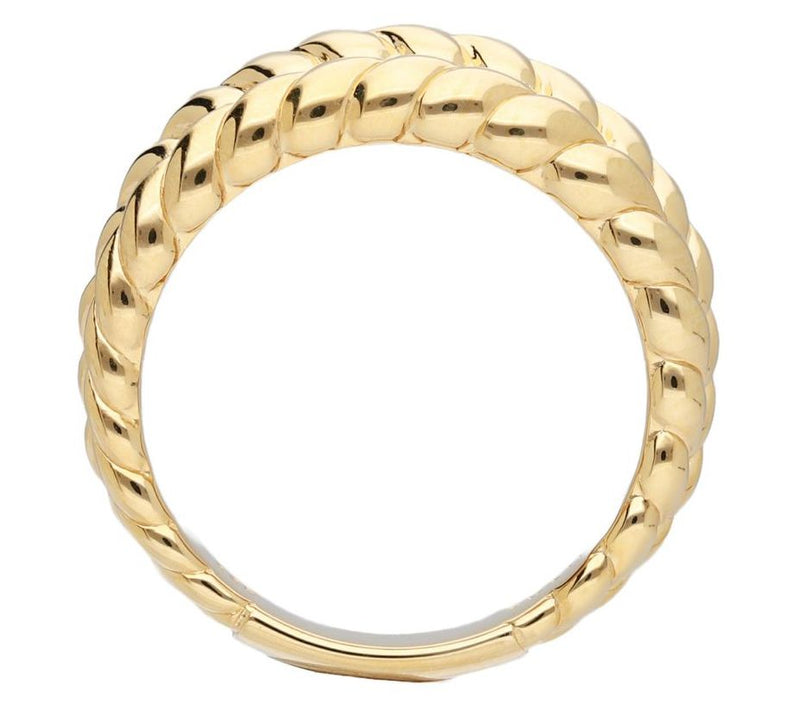 Tiffany Kay Studio 14K Gold Clad Herringbone Tapered Ring — View 2