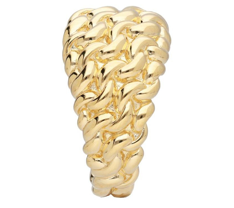 Tiffany Kay Studio 14K Gold Clad Purl Knit Ring — View 3