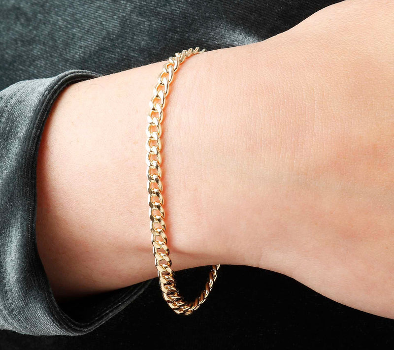 Bronzo Italia Curb Link Chain Bracelet — View 5