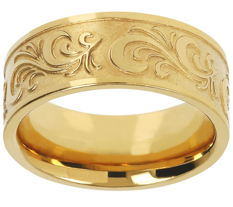 Steel by Design Scroll Design Ring — Main view
