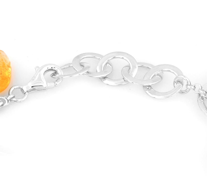 Sterling Silver Multi-Gemstone Bead Bracelet — View 6