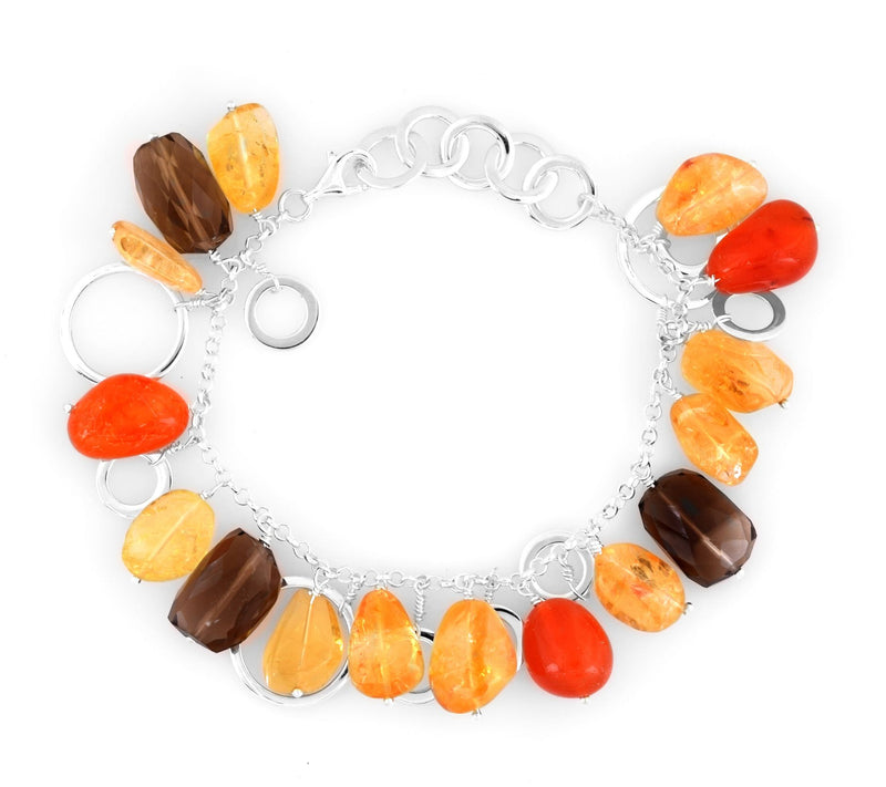 Sterling Silver Multi-Gemstone Bead Bracelet — Main view