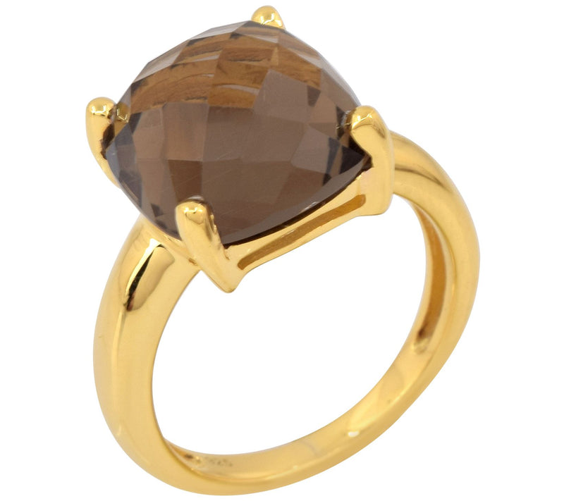 Affinity Gems Quartz Solitaire Ring,Sterling — Main view