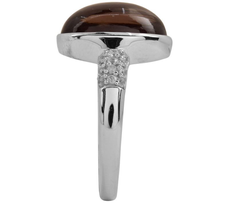 Affinity Gems Quartz & White Zircon Ring, Sterling Silver — View 6
