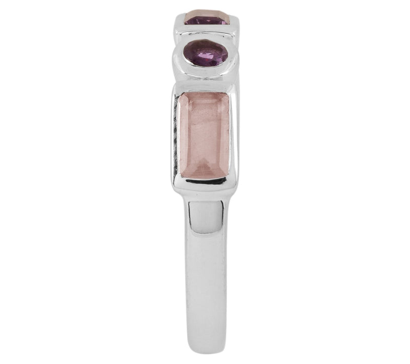 Affinity Gems Multi-Gemstone Band Ring, Sterling Silver — View 6