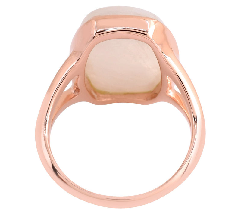Affinity Gems Moonstone Solitaire Ring, 14K Rose Gold Plated — View 5