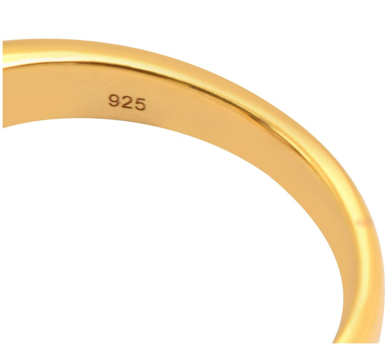 Affinity Gems Quartz & White Zircon Ring, 14K Gold Plated — View 6