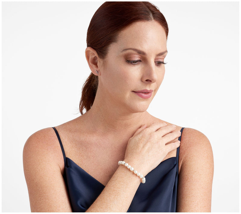 Affinity Cultured Pearl Bracelet, Sterling Silver — View 6