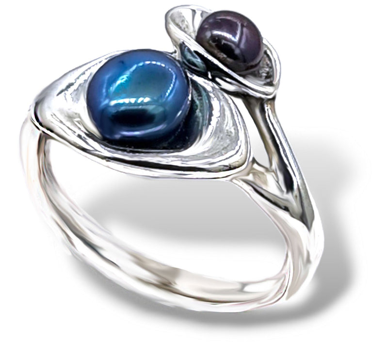 Hagit Sterling Silver Morning Dew Cultured Pearl Ring — Main view