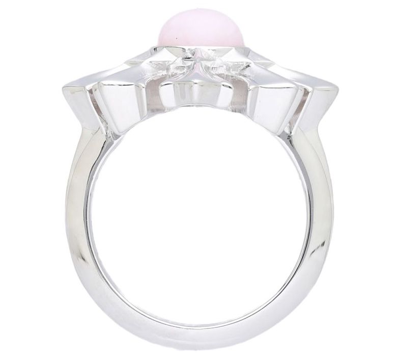 Margo Manhattan Sterling Silver Pink Opal LydiaRing — View 2