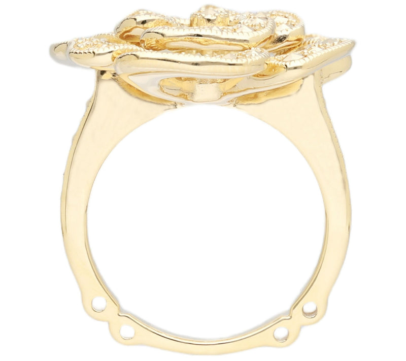 Dallas Prince 14K Clad Chrome Marcasite Secretarden Ring — View 6