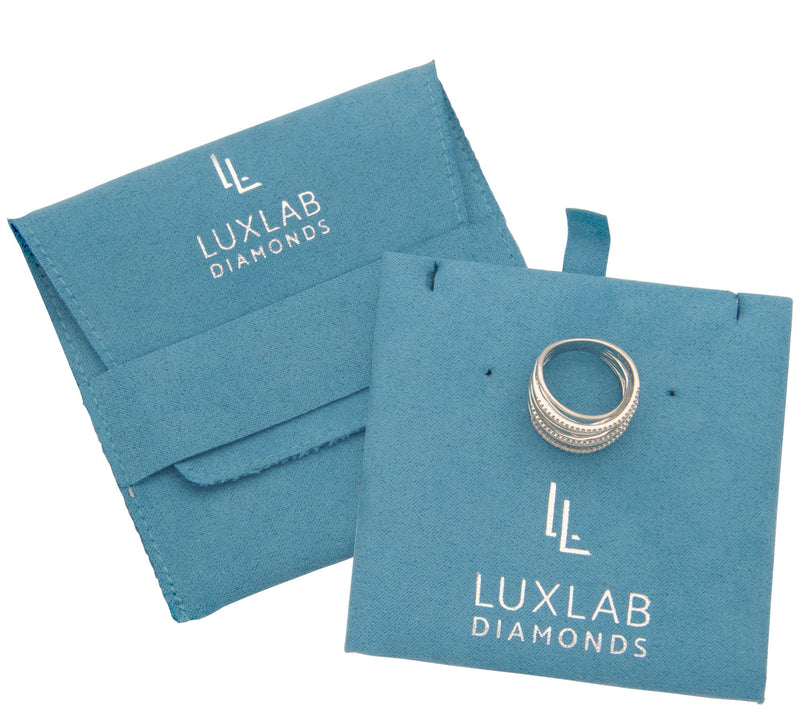 LuxLab 0.40 cttw Lab Grown Diamond Bypass Ring, Sterling — View 8