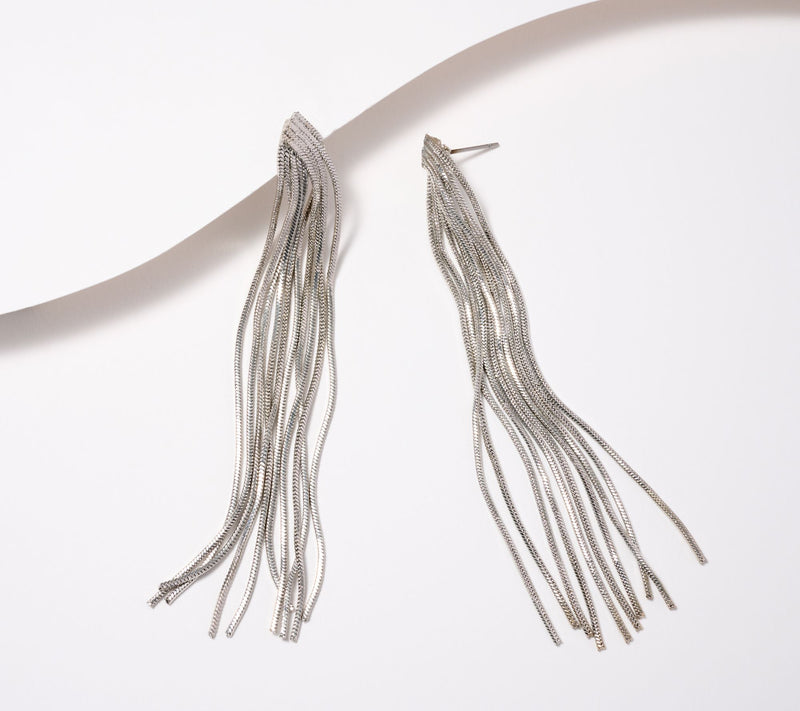 Susan Graver Shining Waterfall Earrings — View 5