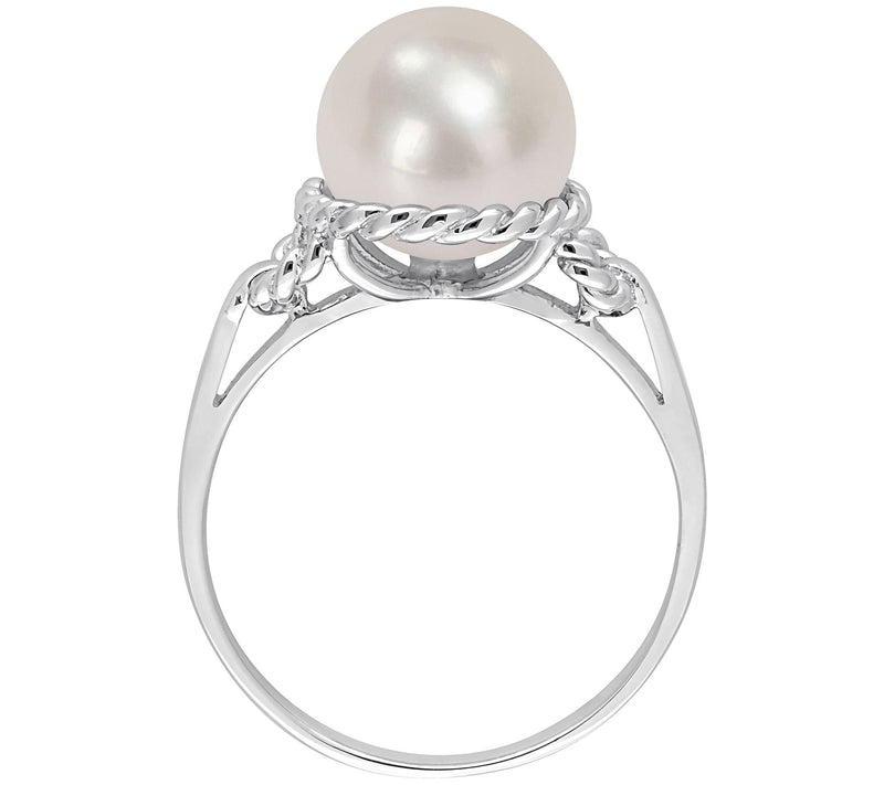 Affinity Cultured Pearl Rope Frame Ring, Sterling Silver — View 5