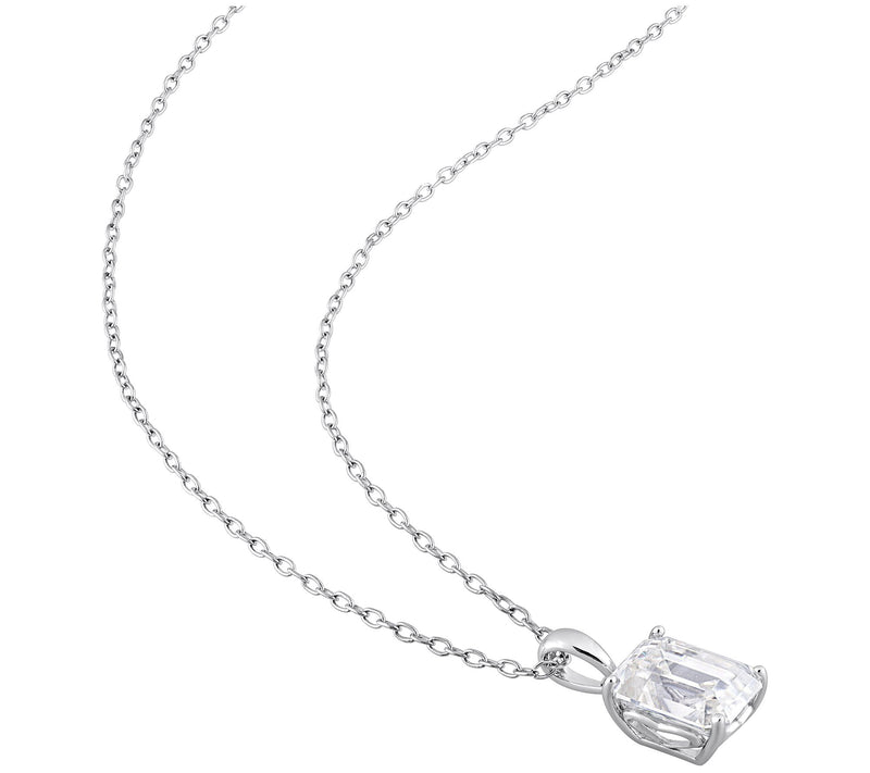 MoissanIce 7.50 cttw Earrings & Necklace Set, S terling Silver — View 4