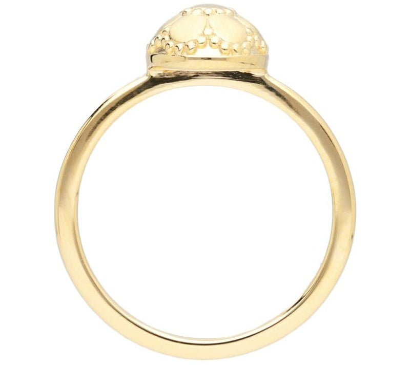 Elyse Ryan Sterling Silver Floral Bead Ring — View 5