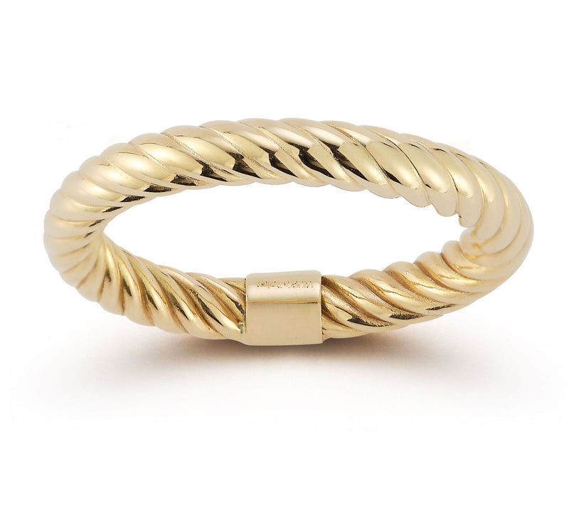 Luminosa Gold Twist Ring, 14K — View 3