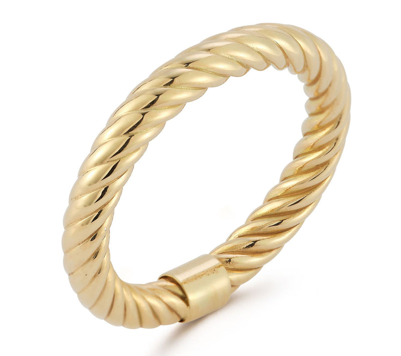 Luminosa Gold Twist Ring, 14K — View 4