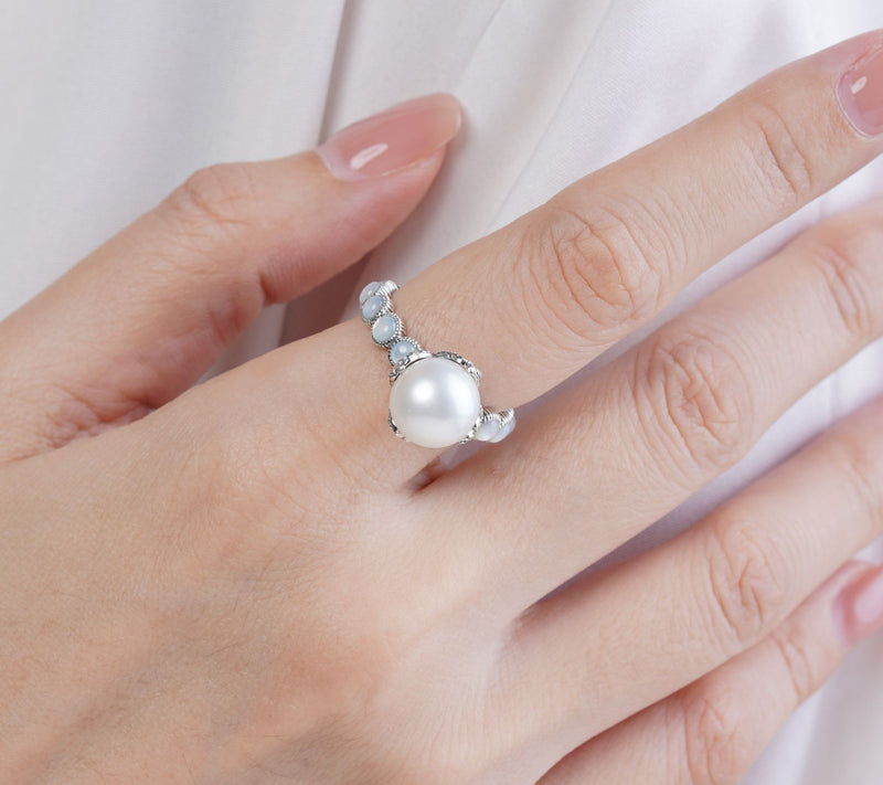 Tiffany Kay Studio Sterling Silver Cultured Pearl Ring — View 5