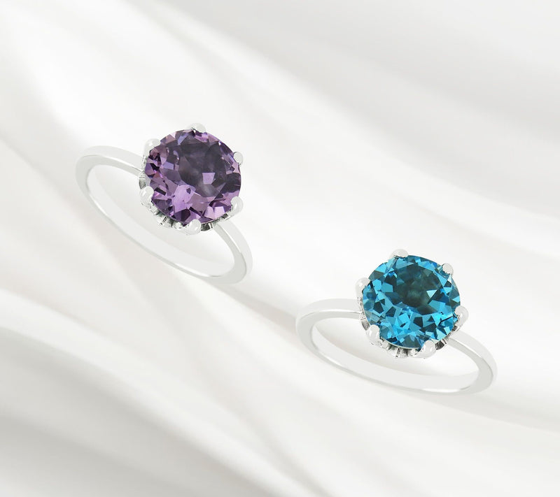 Suspicion Sterling Silver Gemstone & Marcasit eCocktail Ring — View 9
