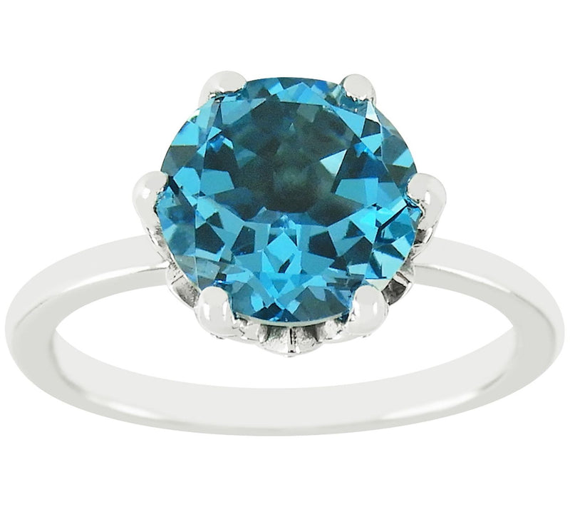 Suspicion Sterling Silver Gemstone & Marcasit eCocktail Ring — View 5