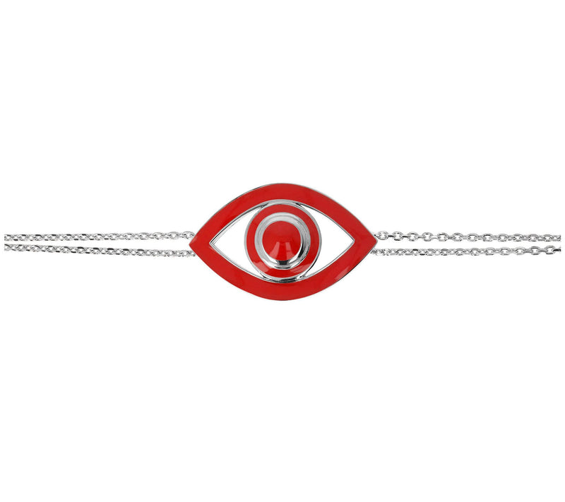 Netali Nissim Enamel Bold Evil Eye Bracelet, Sterling — View 16