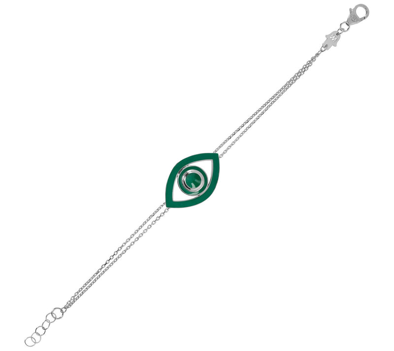 Netali Nissim Enamel Bold Evil Eye Bracelet, Sterling — View 22