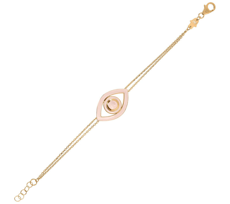 Netali Nissim Enamel Bold Evil Eye Bracelet, 18K Gold Plated — View 18