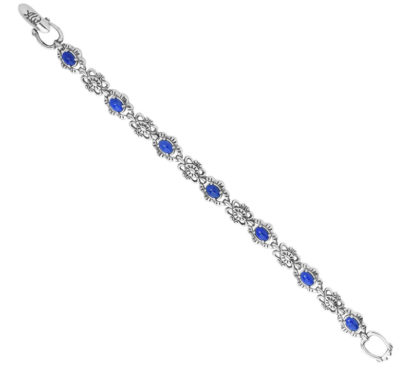 American West Sterling Santa Fe Sunrise Gemstone Link Bracelet — View 10