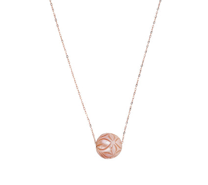 Honora Carved Cultured Pearl 20" Necklace, 14K Gold
