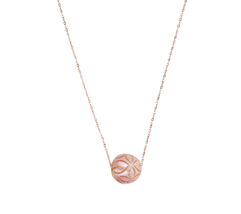 Honora Carved Cultured Pearl 20" Necklace, 14K Gold — Main view
