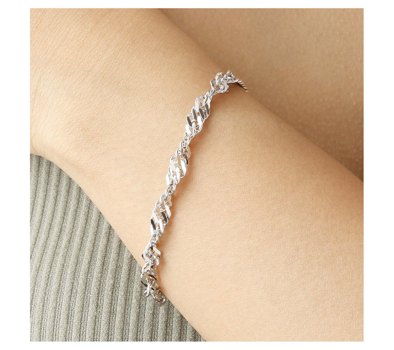 Bronzo Italia Singapore Chain Bracelet — View 3